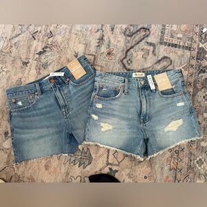 Madewell relaxed denim shorts size 25 (2 pair)